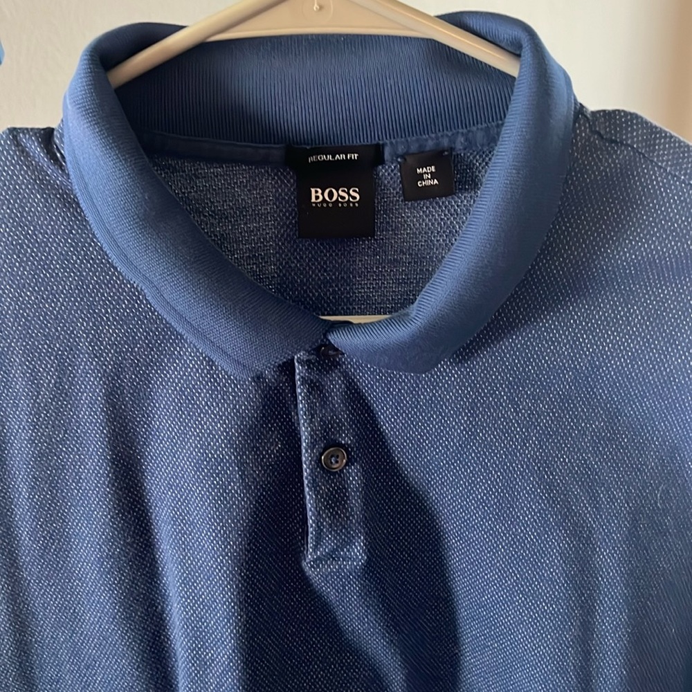 Hugo Boss large short sleeve blue